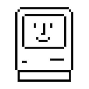 The original Mac icon, by Susan Kare.