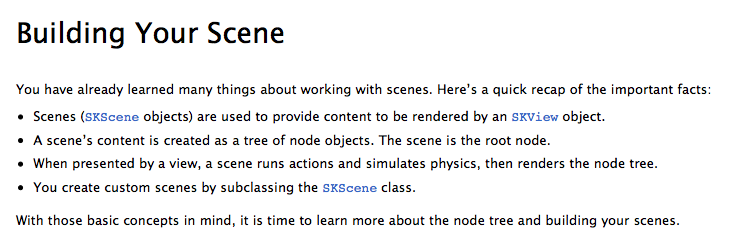 SpriteKit programming guide