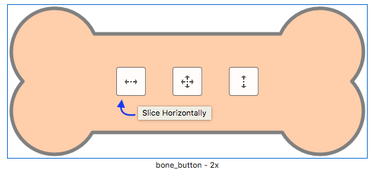 Slicing a button