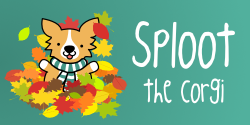 Sploot the Corgi Fall Promo art